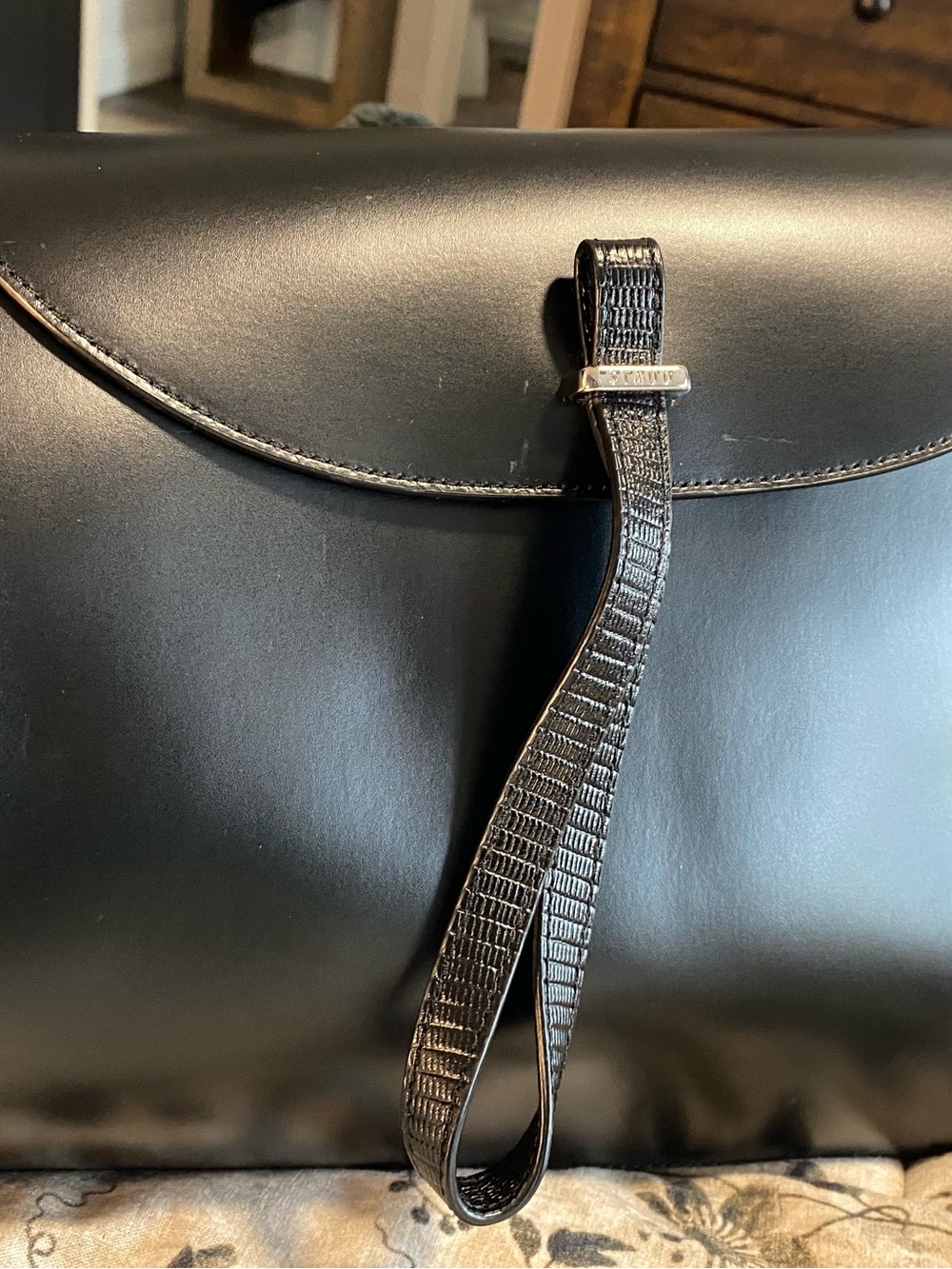 STAUD Sofya asymmetrical leather shoulder bag